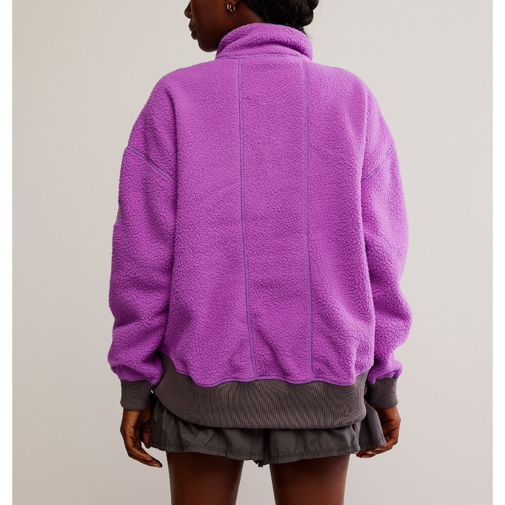 FP MOVEMENT Hit The Slopes Quarter Zip Pullover / Red Violet - Picture 4 of 6